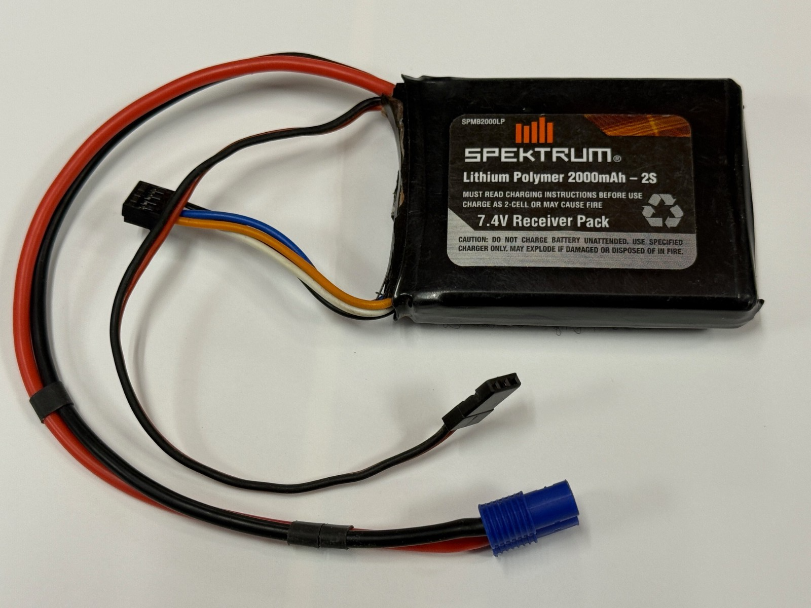Excellent Spektrum 2000mah 2000 2S 7.4v Lipo RC Receiver RX Battery SPMB2000LP