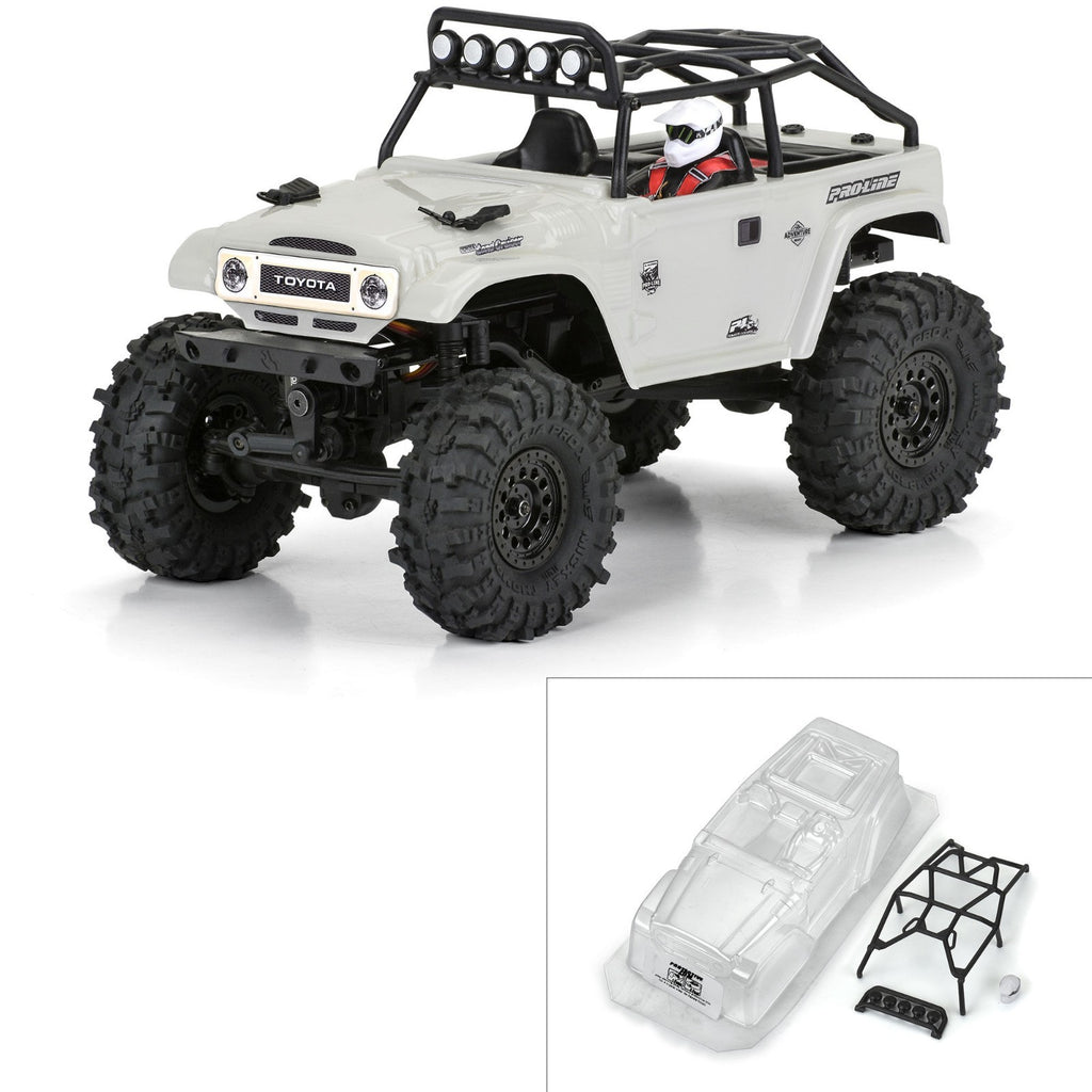 PRO366300 1979 TOYOTA LAND CRUISER FJ40 BODY WITH TRAIL CAGE FOR AXIAL SCX24: