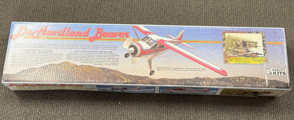 New Global RC Remote Control Dehavilland Beaver Balsa Wood RC Airplane Kit