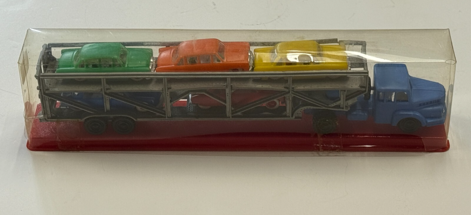 American Flyer " PIKEMASTER" 24566 NEW HAVEN AUTO TRANSPORT Blue COMPLETE, EX!