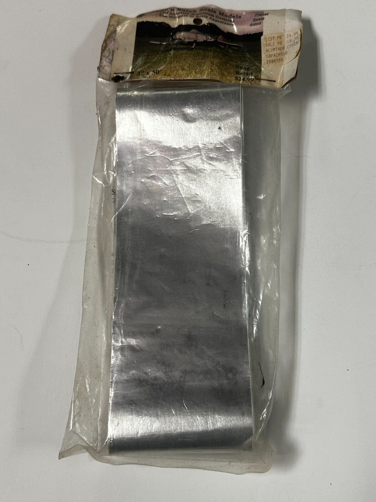 Cap'n Butch Scale Models Self Adhesive RC Airplane / Jet Aluminum Covering