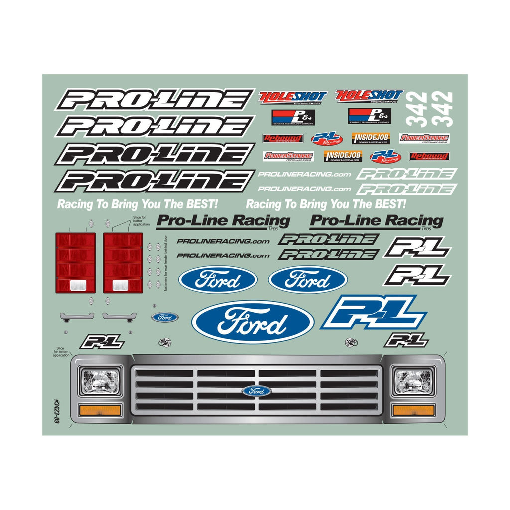 Pro-Line 1981 Ford Bronco Clear 1/10 Short Course Slash Truck Body 3423-00