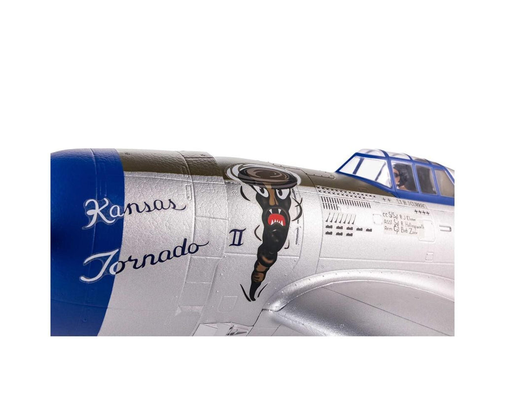 E-flite EFlite P47 P-47 Razorback BNF Basic Electric RC Airplane AS3X & SAFE