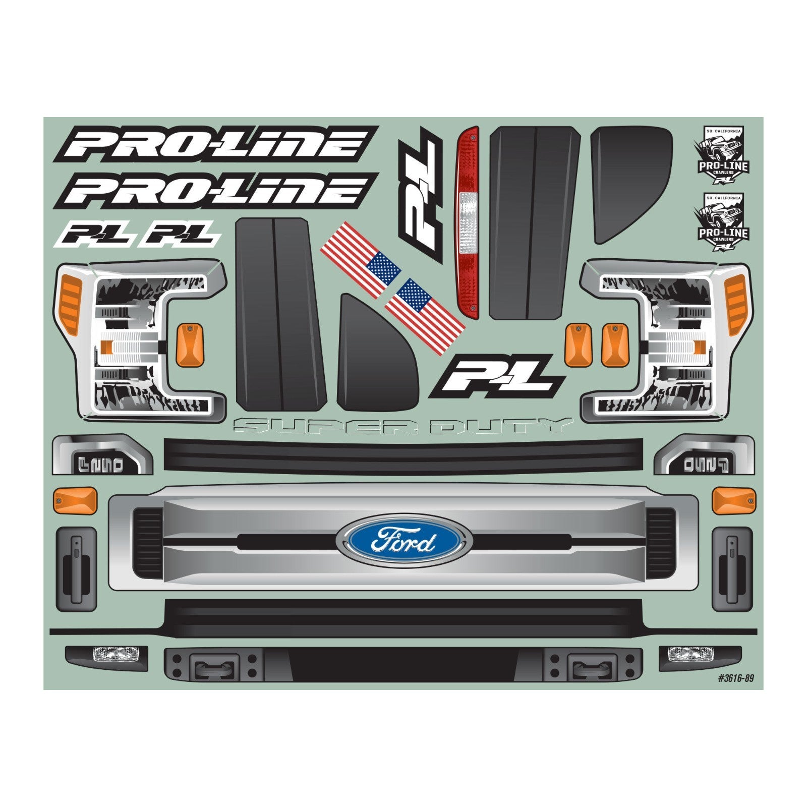 Pro-Line Racing 2017 Ford F-250 Super Duty Cab-Only Clear Body for SCX6