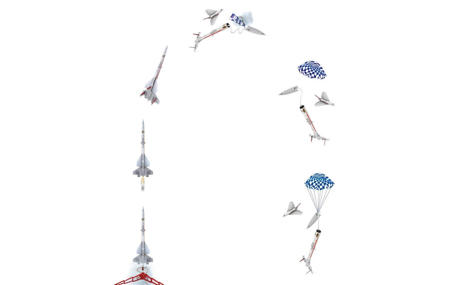 Estes Flying Model Rocket Kit Super Orbital Transport EST7314 7314 Expert Level