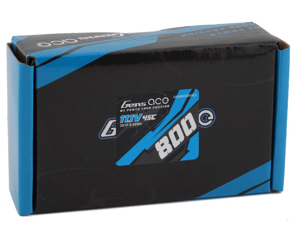 Gens Ace 3S LiPo Battery 45C (11.1V/800mAh) [GEA8003S45E2] : Blade 230S 200SRX