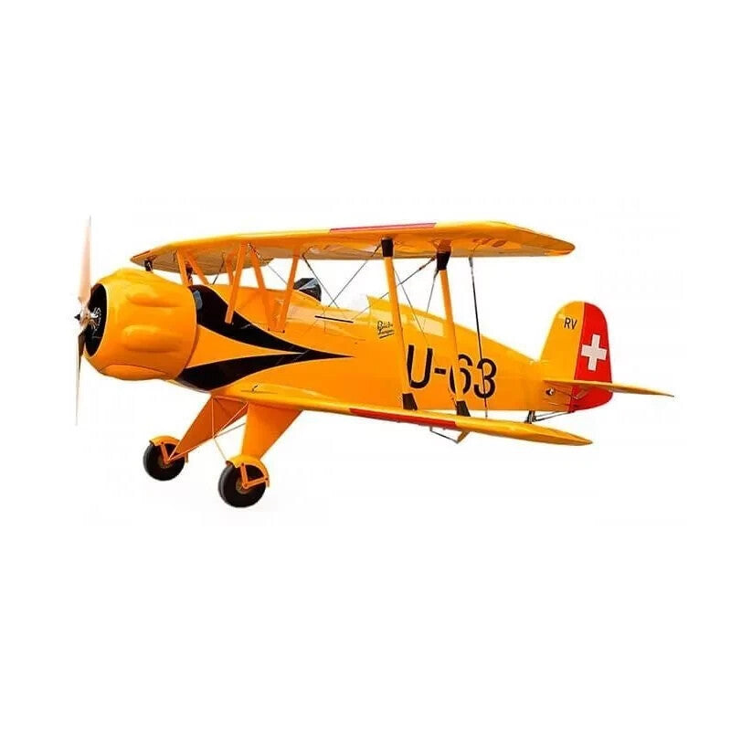 Seagull Models Bucker BU-133 BU133 RC Remote Control Airplane Jungmeister Yellow