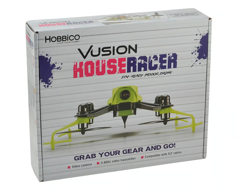 RISE Vusion House Racer RISE0208 125 Race Indor Mini Quadcopter Green FPV-Ready