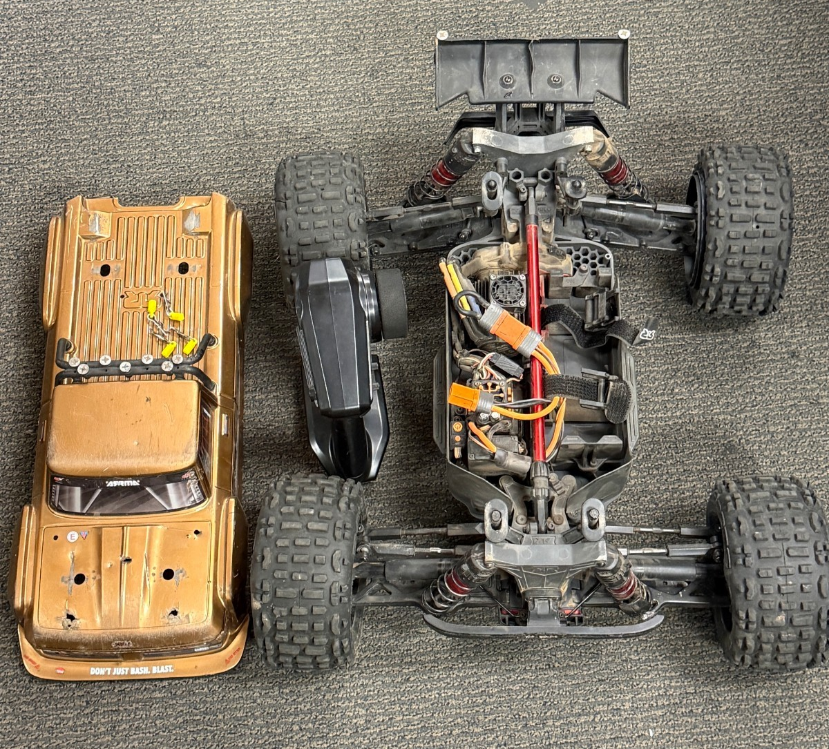 Arrma Outcast 4S BLX Brushless RTR 1/10 Scale Stunt Truck (Bronze)
