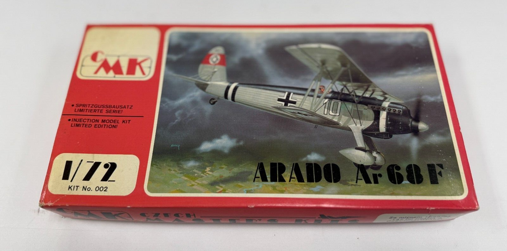 New CMK ARADO AR68F 1/72 Scale Biplane Plastic Model 002