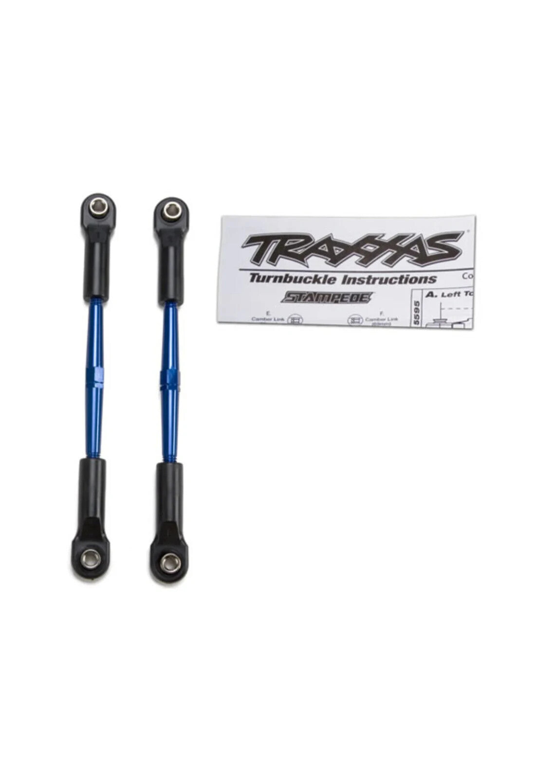 Traxxas 2336A Blue-Anodized Aluminum Turnbuckles, Toe Links, 61mm (2)