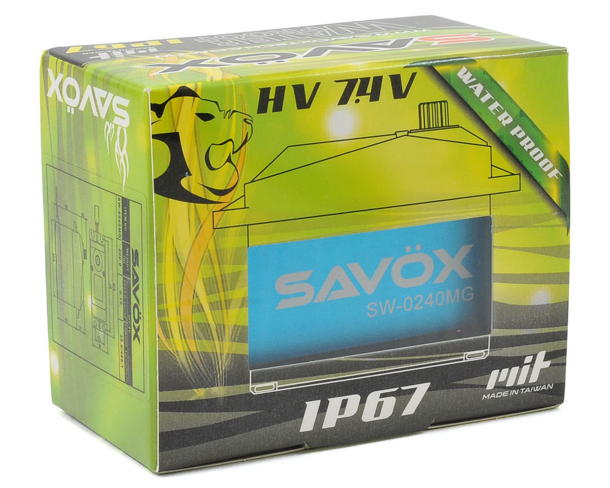 Savox SW-0240MG 0240 Super Speed Waterproof Digital 1/5 Scale Servo High Voltage
