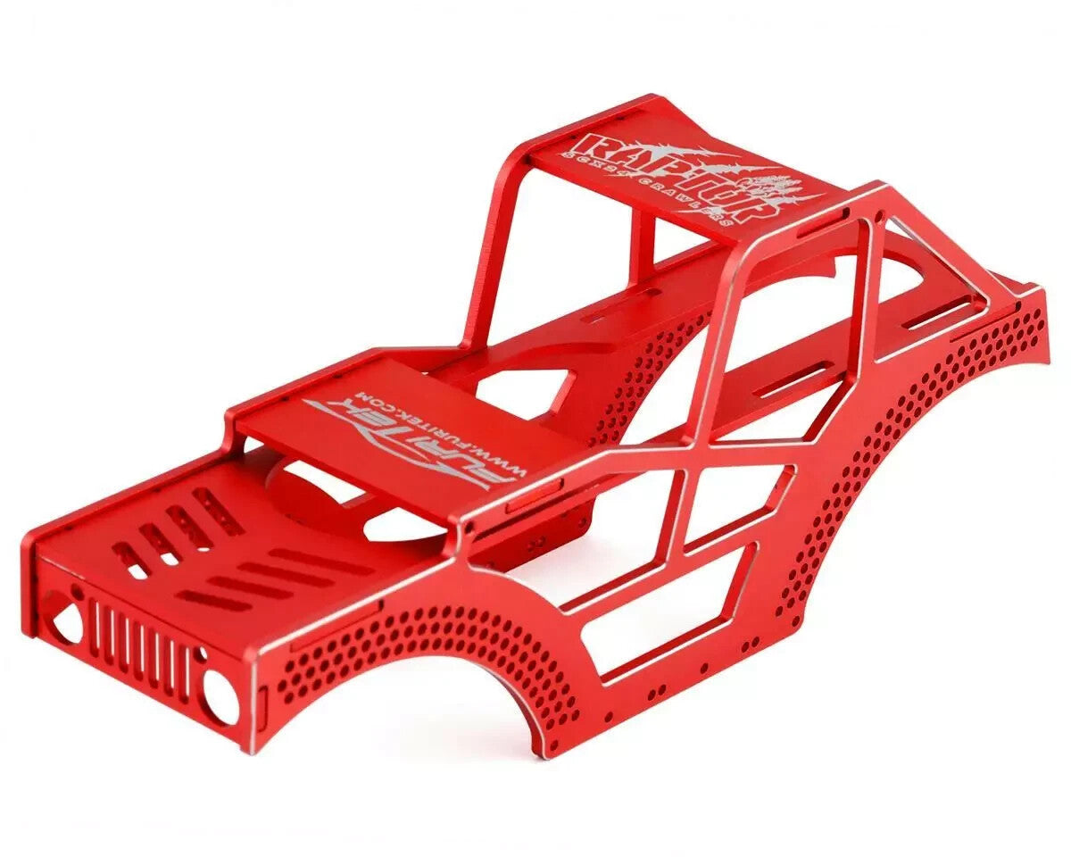 Furitek FRU2107 Furitek Raptor Aluminum Frame Kit Red Axial SCX24 FUR2107