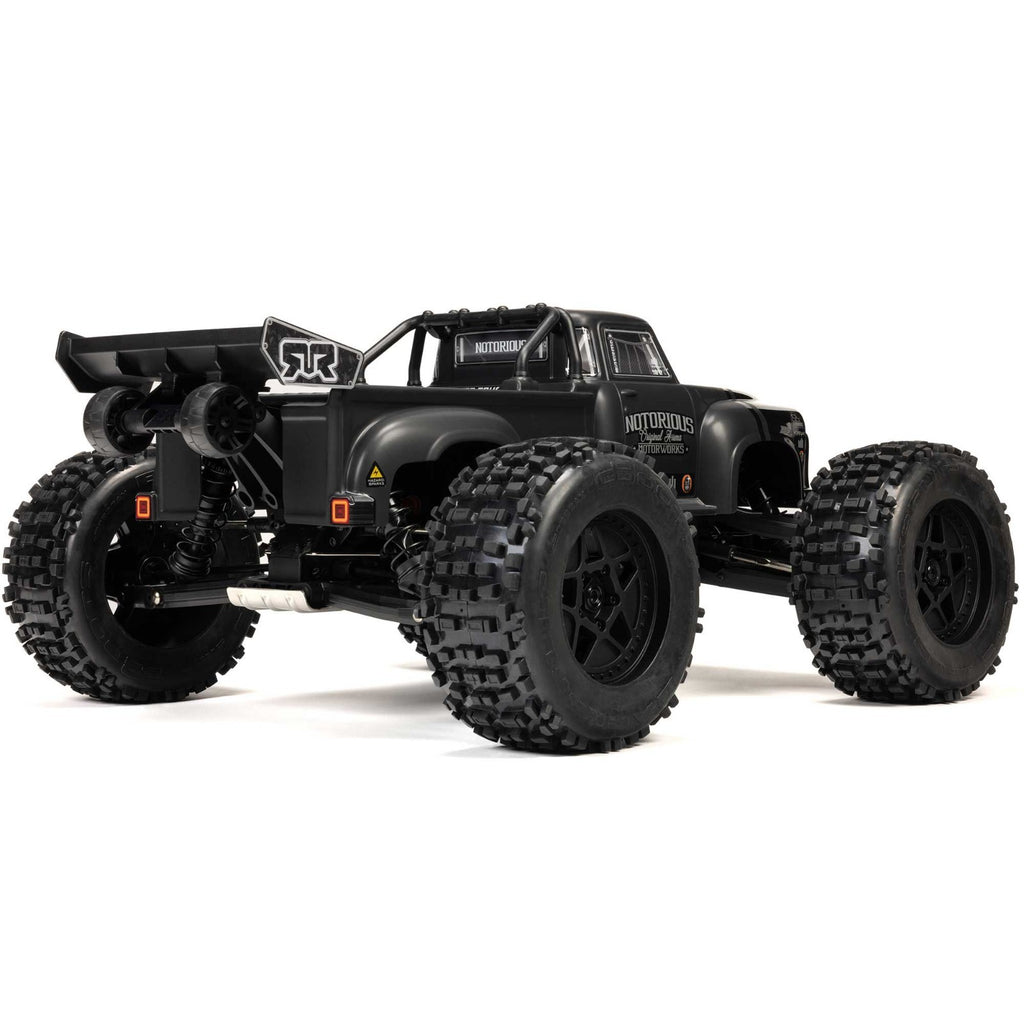 ARRMA Notorious ARA8611V6T1 1:8 Scale Brushless RTR Monster Stunt Truck