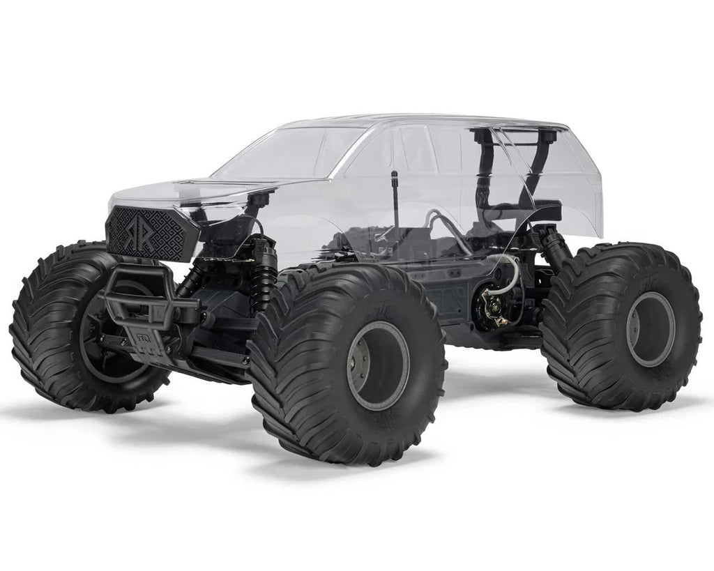 Arrma Gorgon 4x2 MEGA 550 Brushed 1/10 Monster Truck Ready-To-Assemble Kit Clear
