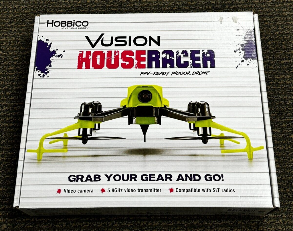 RISE Vusion House Racer RISE0208 125 Race Indor Mini Quadcopter Green FPV-Ready