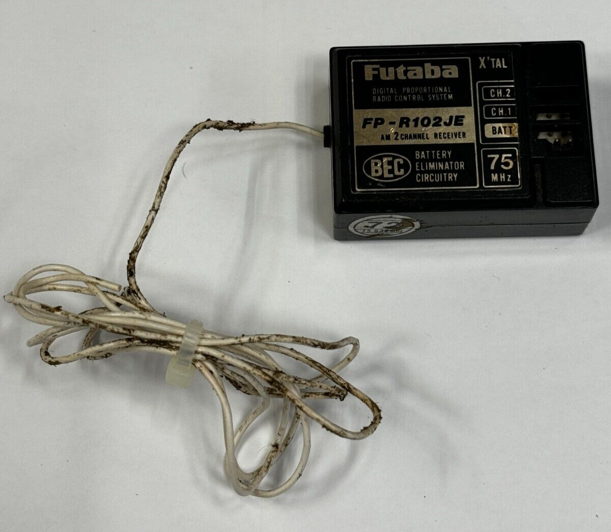 Vintage Futaba R102JE 102JE AM 75mhz RC Airplane Receiver RX J Plug