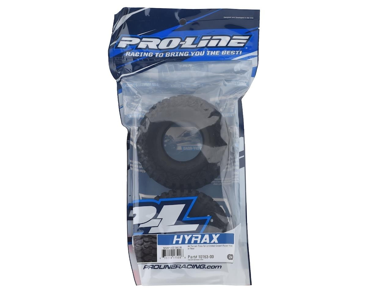 Pro-Line Proline Hyrax RC Tires w/Inserts for Traxxas UDR (2) (Z4) PRO1016300