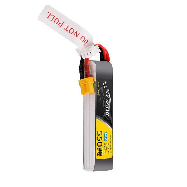 Tattu 550mAh 2S 7.6V HV Lipo RC Airplane Drone Battery Long Pack With XT30 Plug