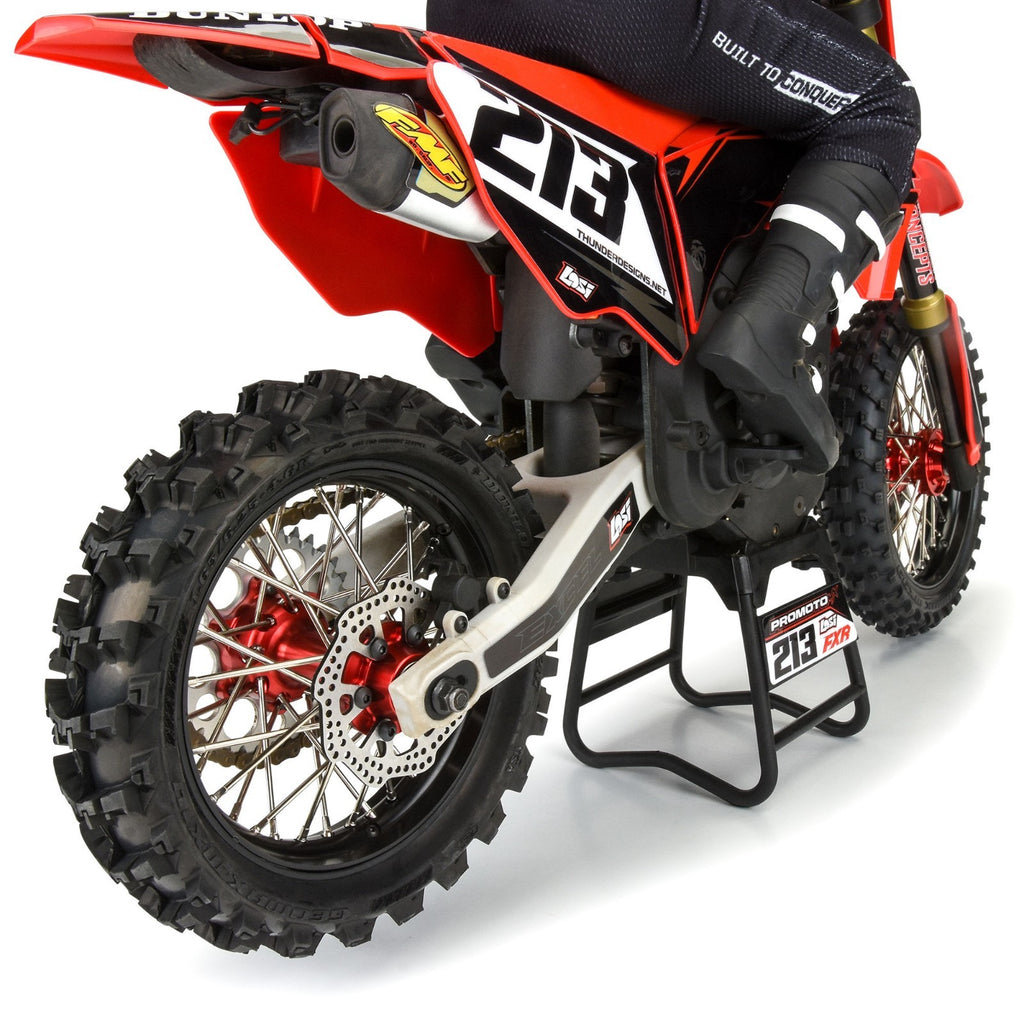 Pro-Line 1/4 Pro-Spec Aluminum V2 Bead Rear Wheel Black/Red (1): Promoto-MX
