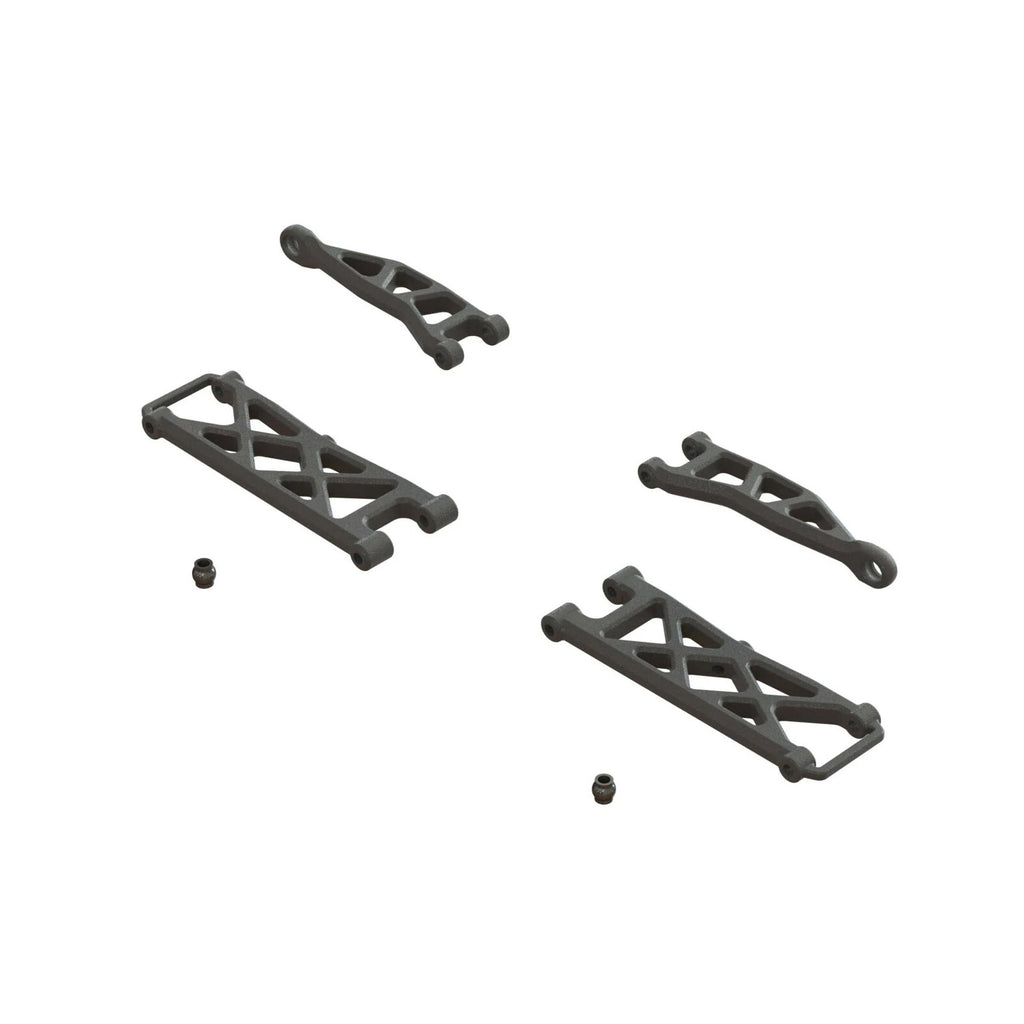 ARRMA ARA330808 Rear Suspension Arm Set A Granite / Typhon GROM 1/18 HH