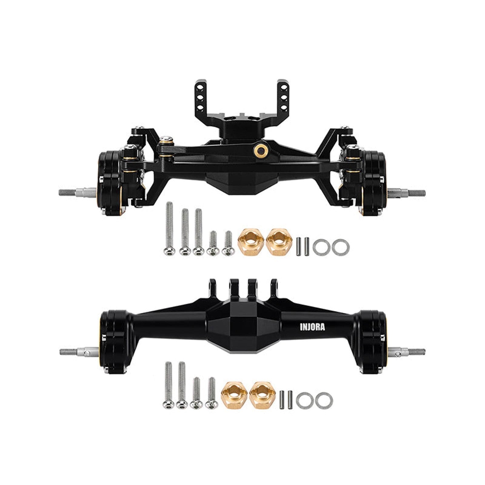 INJORA 4M-104BRFR +5mm Diamond Portal Axles Lay Down Servo TRX-4M Blue
