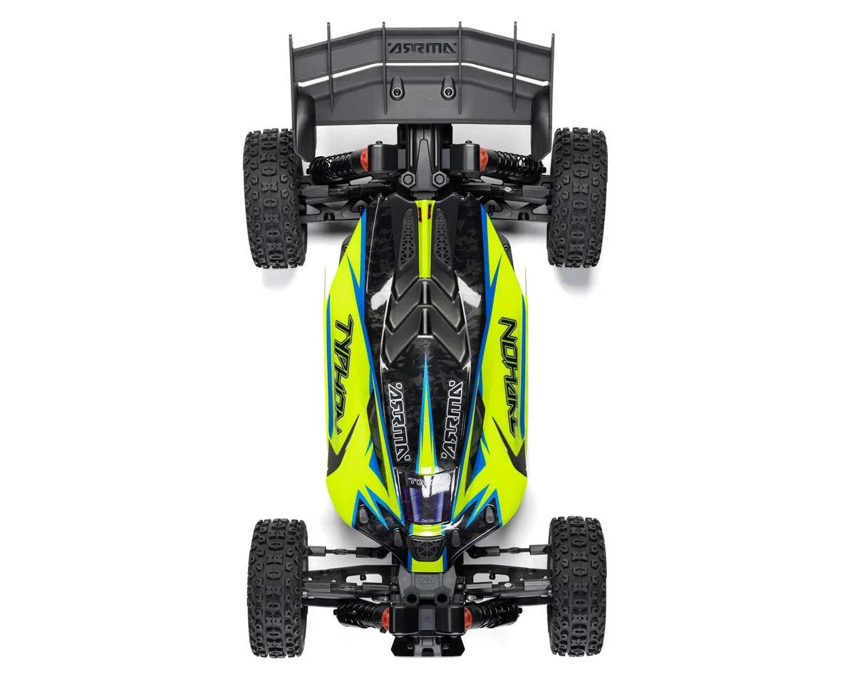Arrma Typhon 223S 1/8 BLX Brushless RTR 4WD Buggy (Yellow) w/SLT3 2.4GHz Radio