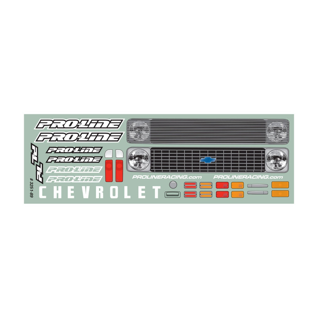 Proline 1/10 Scale 1972 Chevy C-10 C10 Clear Body: Stampede & Granite PRO325100