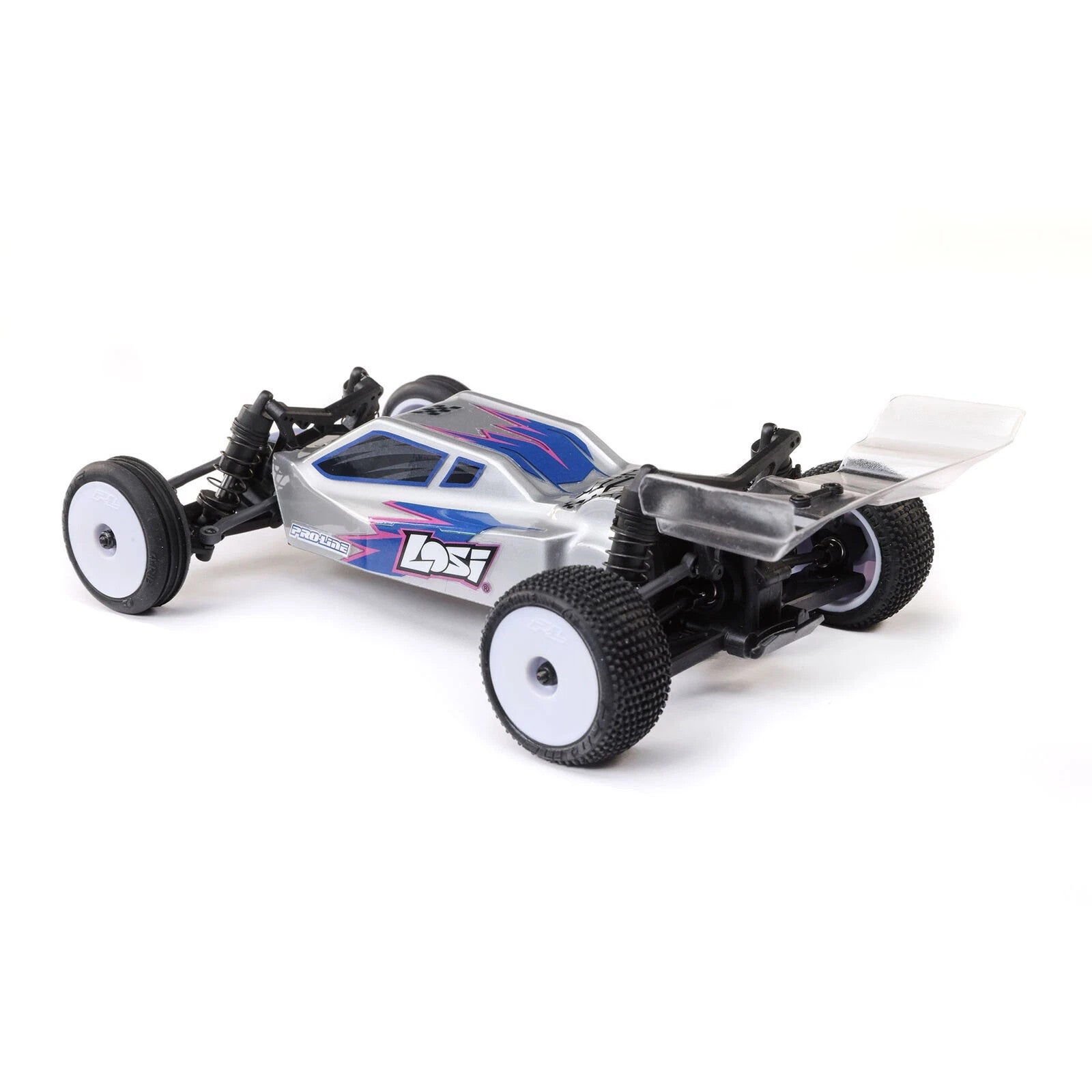 Losi LOS00007T2 1/24 Scale Micro-B MicroB 2WD RTR Ready to Run Buggy : Silver