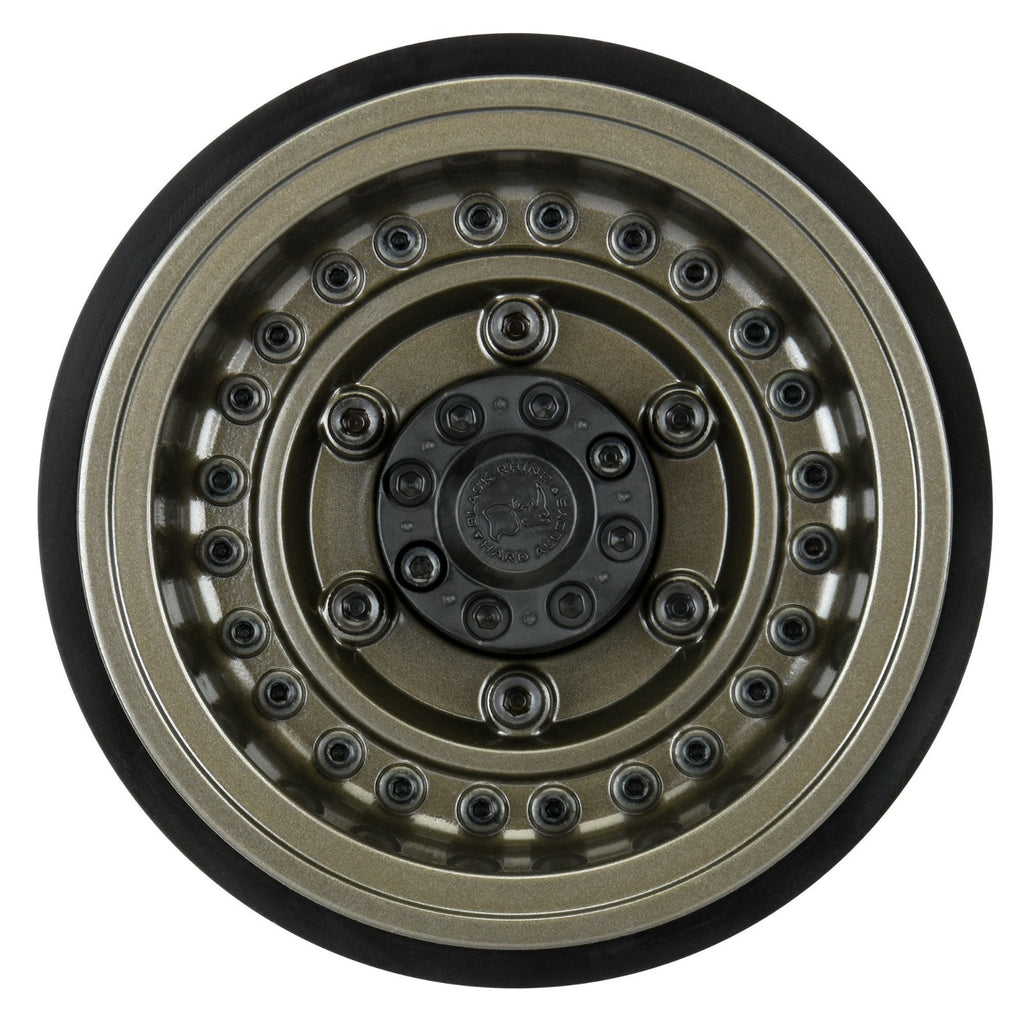 Pro-Line 2.9" Black Rhino Armory Aluminum SCX6 Wheels, Gunmetal (2) PRO282600