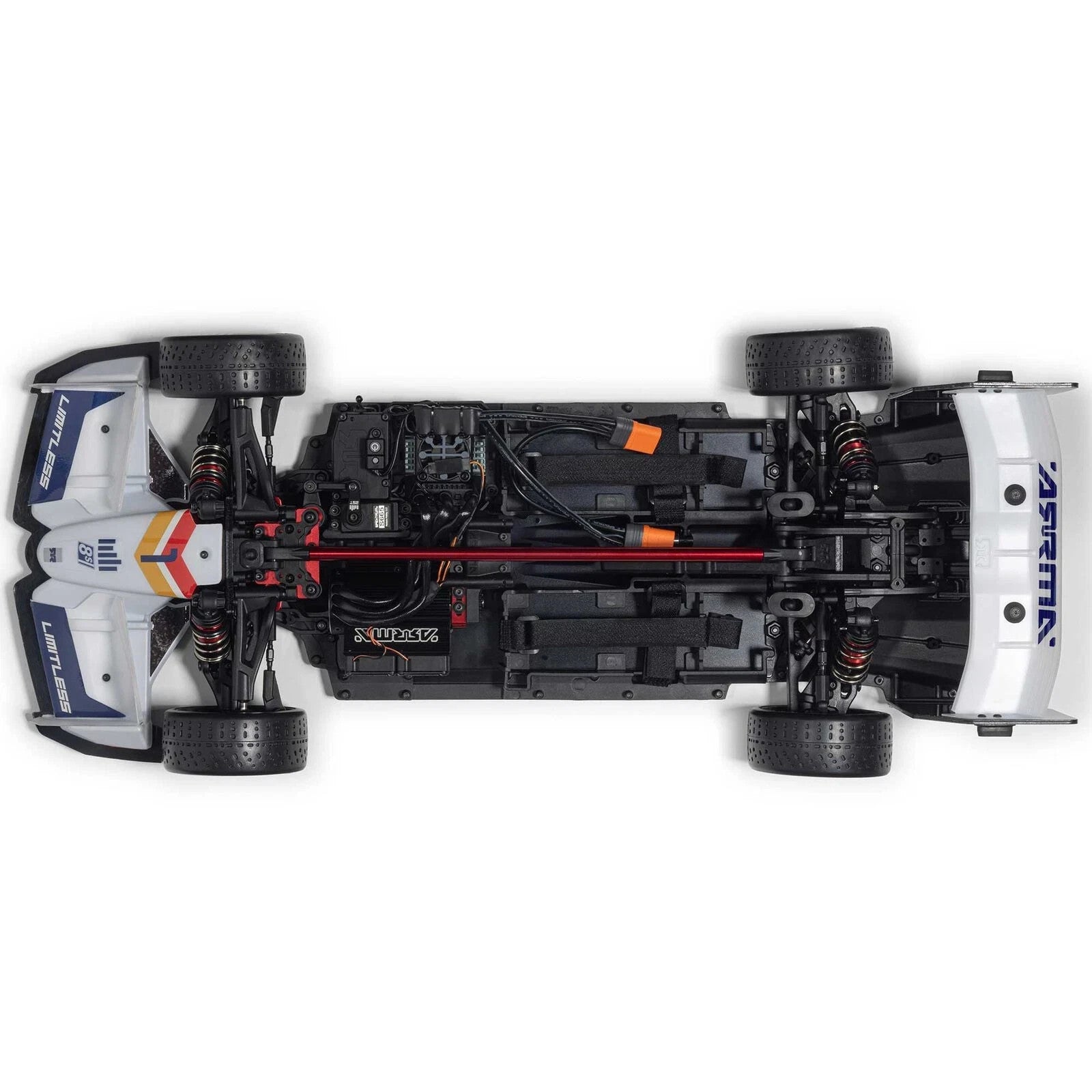 Arrma 1/7 LIMITLESS 8S AVC 4X4 RTR Brushless Street Speed, White/Blue ARA7816T2