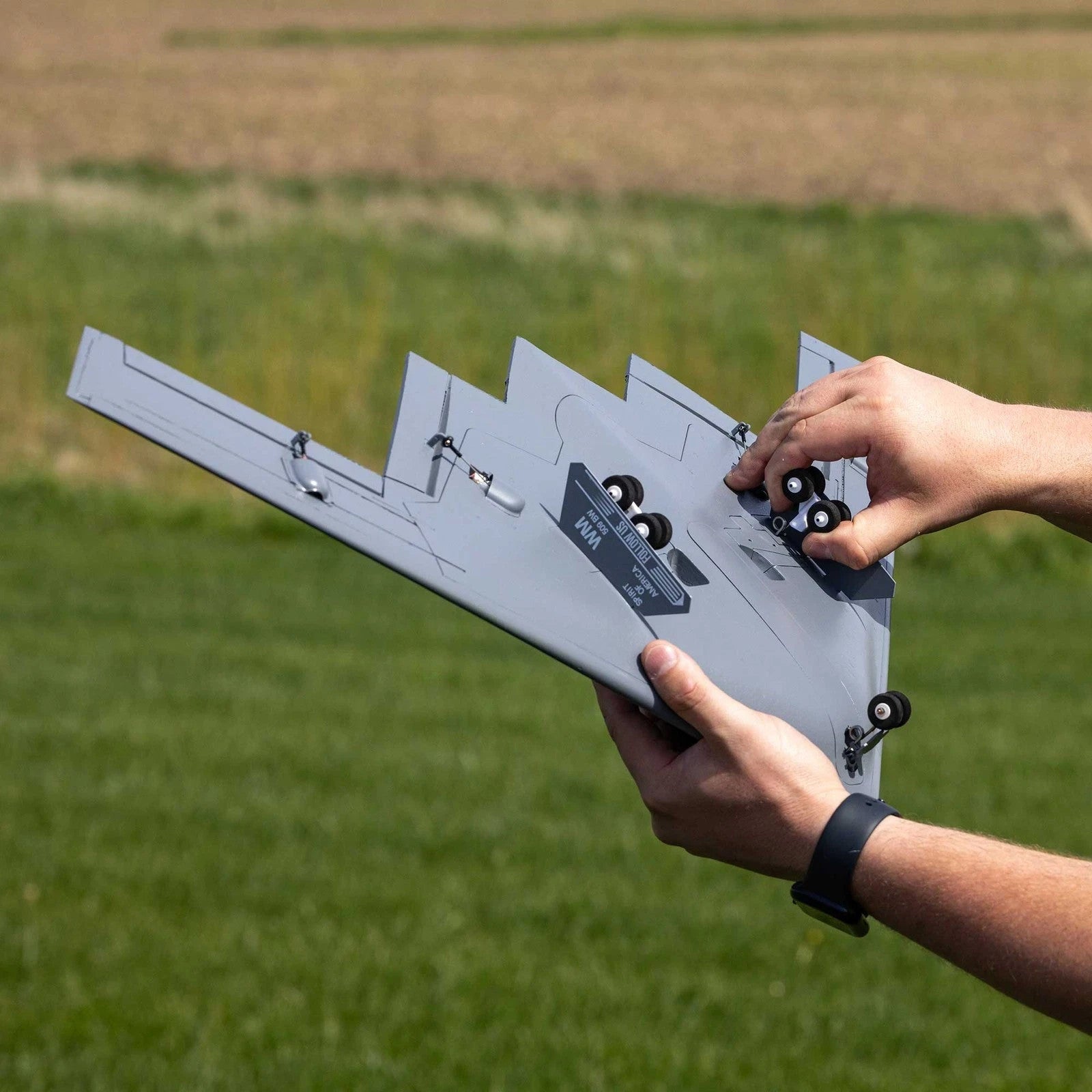 E-flite EFlite Micro B-2 B2 Spirit of America Twin 30mm EDF BNF Basic EFLU09050