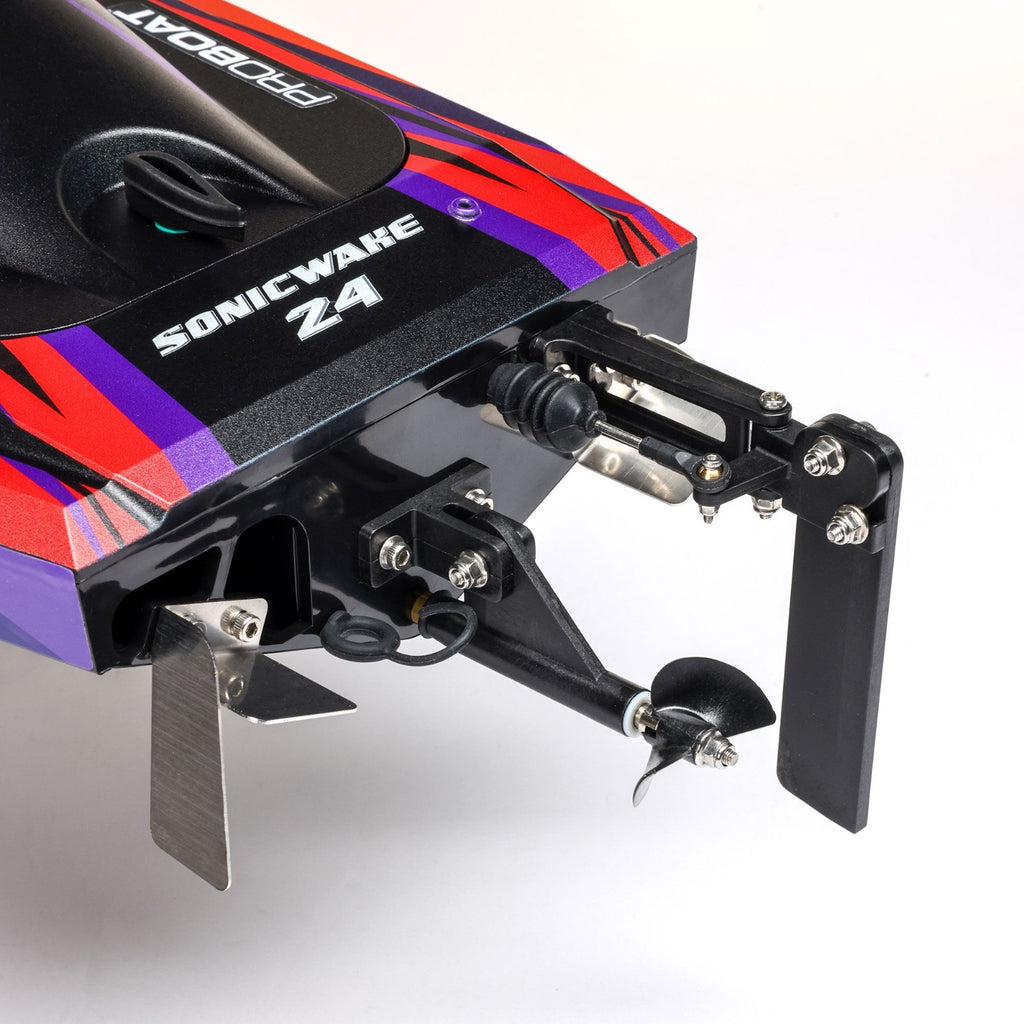 Sonicwake 24" Self-Righting Brushless Deep-V RTR (With Battery & Charger), Red