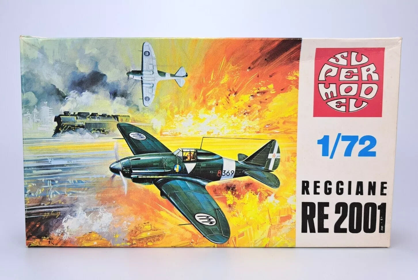 90. MISB Super Model No. 10-003 1/72 Reggiane RE 2001 Airplane Model Kit