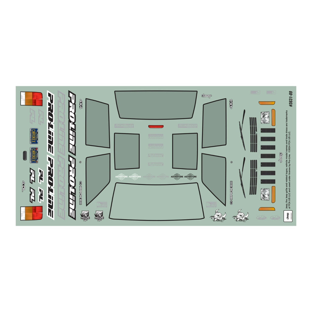 ProLine Racing 2001 Jeep Cherokee Clear Body for SCX24 PRO363100 363100