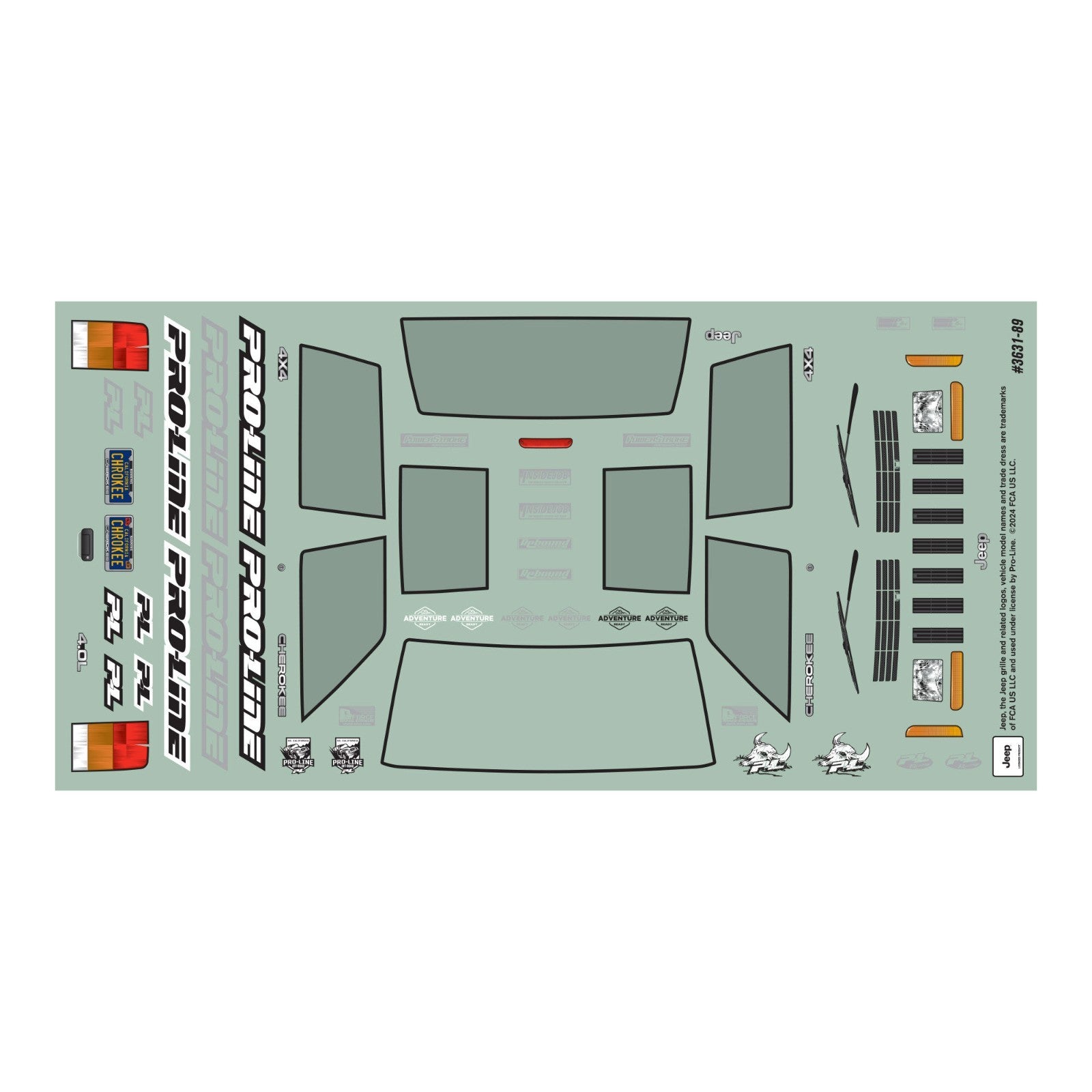 ProLine Racing 2001 Jeep Cherokee Clear Body for SCX24 PRO363100 363100