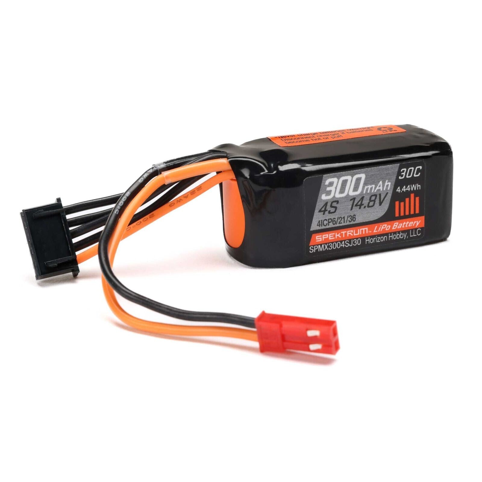SPMX3004SJ30 Spektrum RC 4S 30C LiPo Battery Pack w/JST 14.8V 300mAh Micro Draco