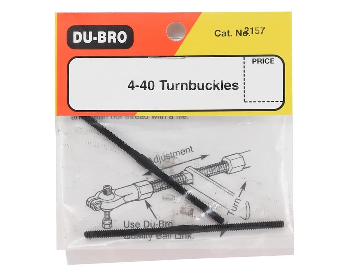 DuBro DUB2157 2157 4-40 440 Turnbuckles 2-5/8" Long (2) RC Adjustable Linkage