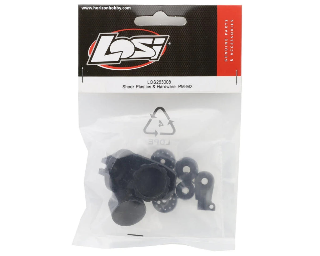 LOS263008 Team Losi Promoto-MX Motorcycle Rear Shock Plastics & Hardware