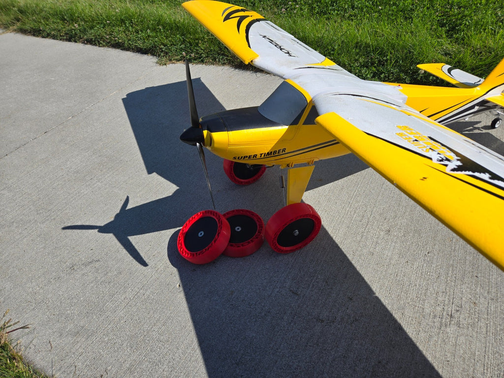 3D Printed No Bounce Upgrade Wheels / Tires Super Timber w/ Dual Ball Bearings