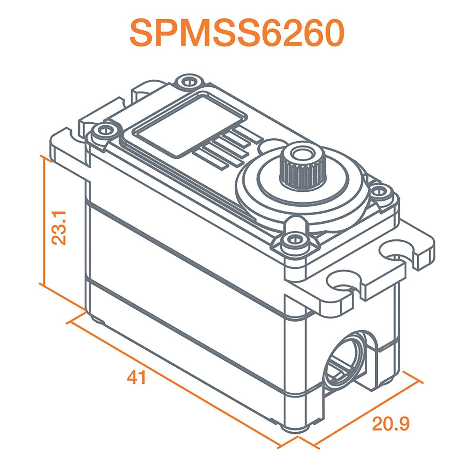 Spektrum S6260 High Torque High Speed Digi HV Metal Servo SPMSS6260 Servos
