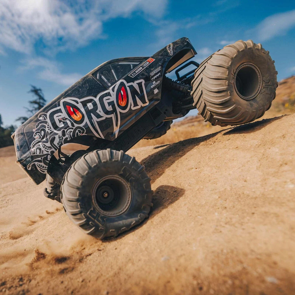 ARRMA Gorgon ARA3230ST3 2WD 1/10 Scale RC RTR Truck Gunmetal Battery & Charger