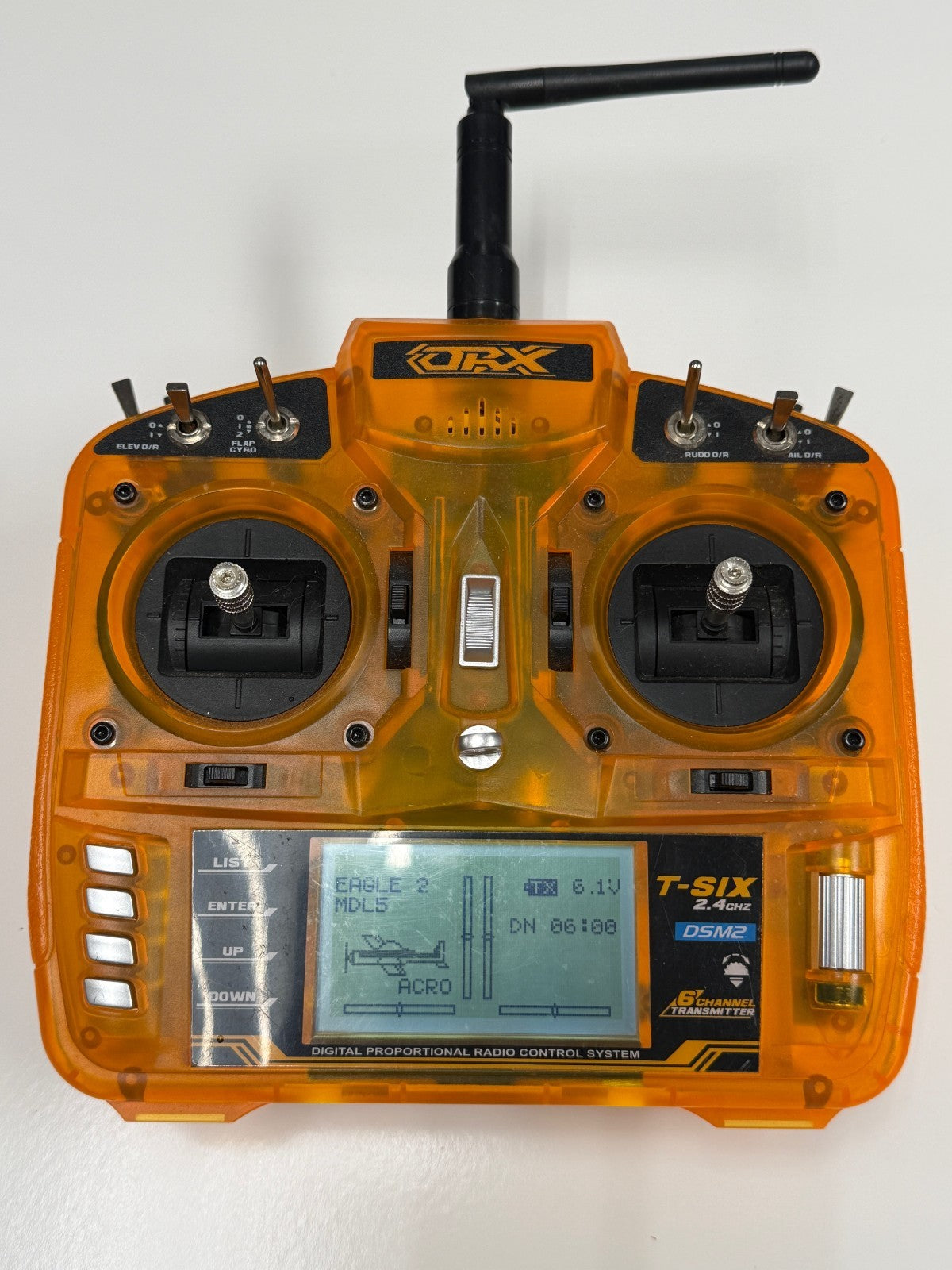 Excellent Orange T-Six 2.4ghz RC Remote Control Model Airplane Transmitter