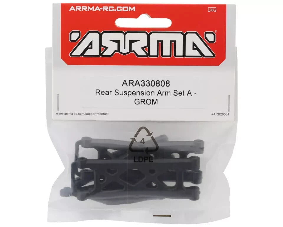 ARRMA ARA330808 Rear Suspension Arm Set A Granite / Typhon GROM 1/18 HH