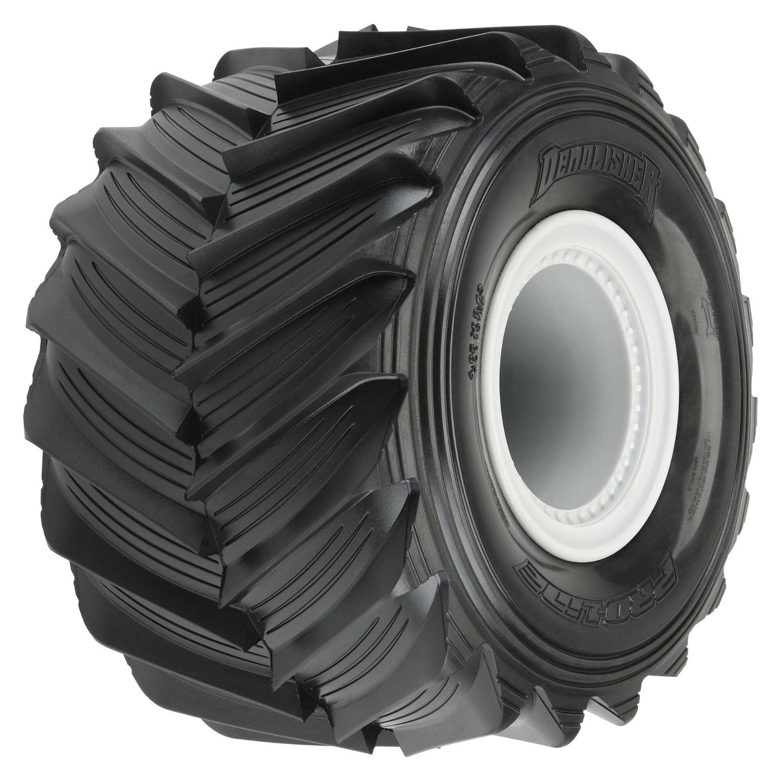 ProLine 1/10 Demolisher Fr/Rr 2.6"/3.5" MT Tires Mounted 12mm Gray Whlees (2)