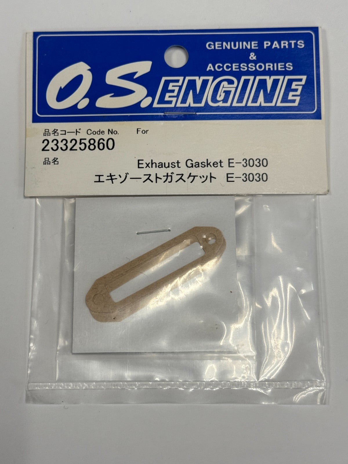 O.S. OS 23325860 RC Remote Control Engine Exhaust Gasket For: E3030 E-3030