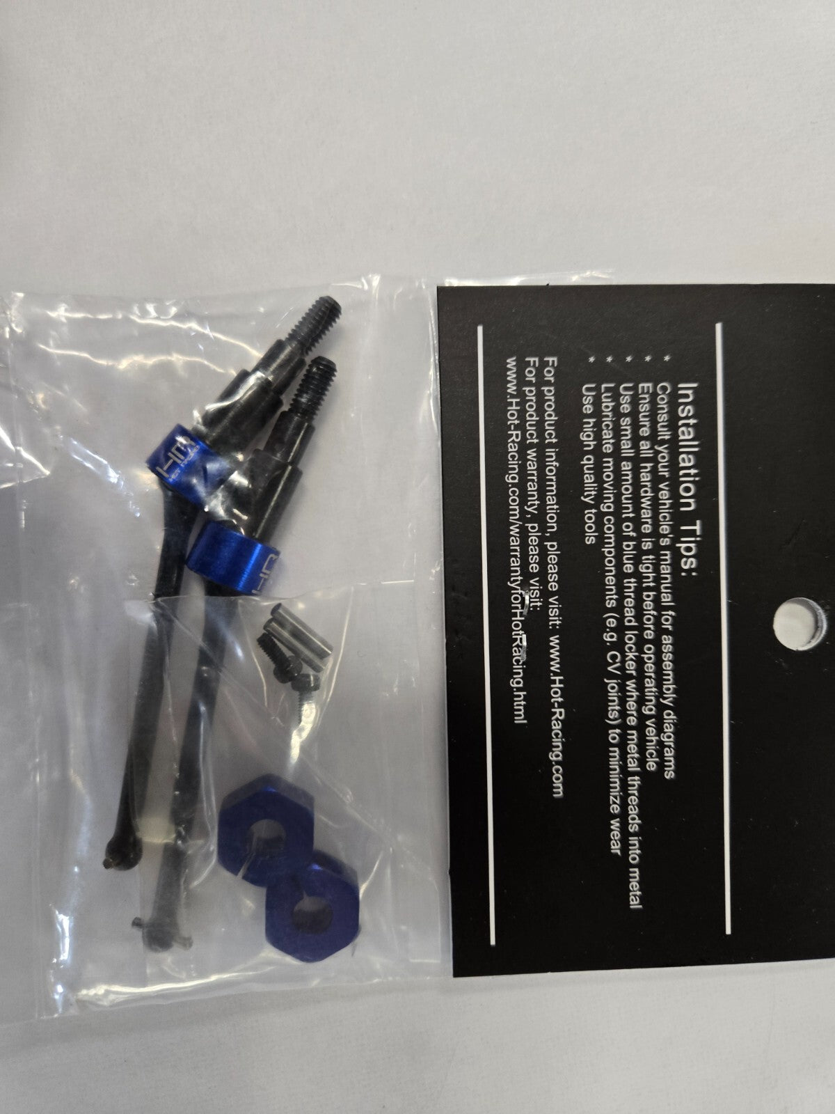 Hot Racing Arrma Grom HD Steel Universal Rear CVD Axles Drive Shafts GRM288XR