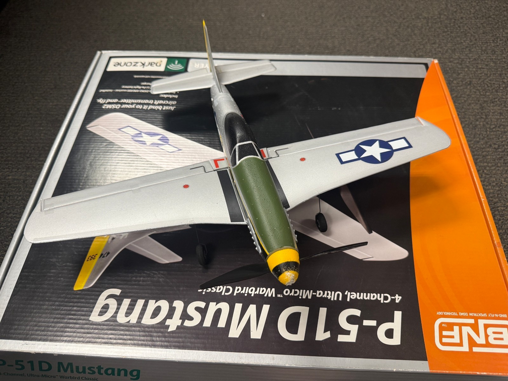 Excellent Parkzone P-51 P51 P-51D Mustang RC Electric BNF Airplane PKZ3680