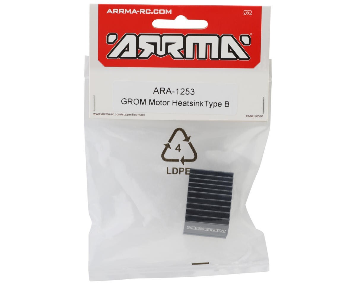 New ARRMA ARA-1253 Motor Heatsink Type B for Typhon Grom ARA1253
