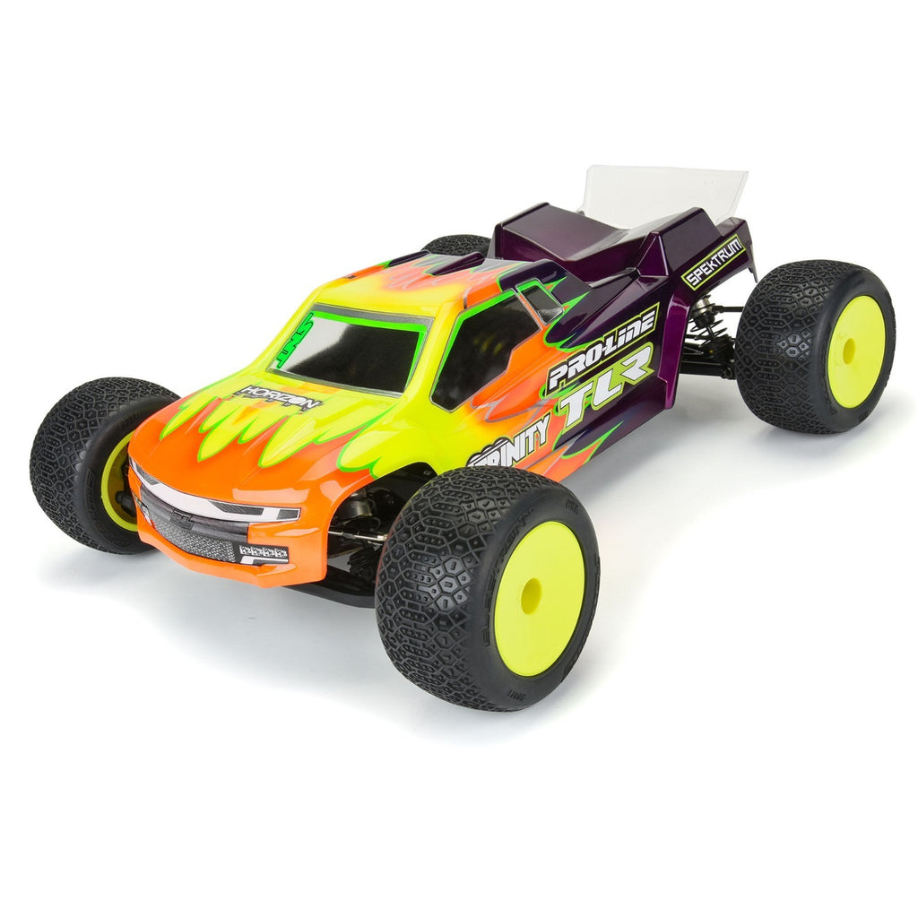 ProLine 1/10 Velocity F/R 2.2" 12mm Truck Wheels (4) Yellow Losi 22X-T & T6.4
